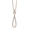 Collier 585/14K Weissgold Diamant 0.12ct. 45 cm