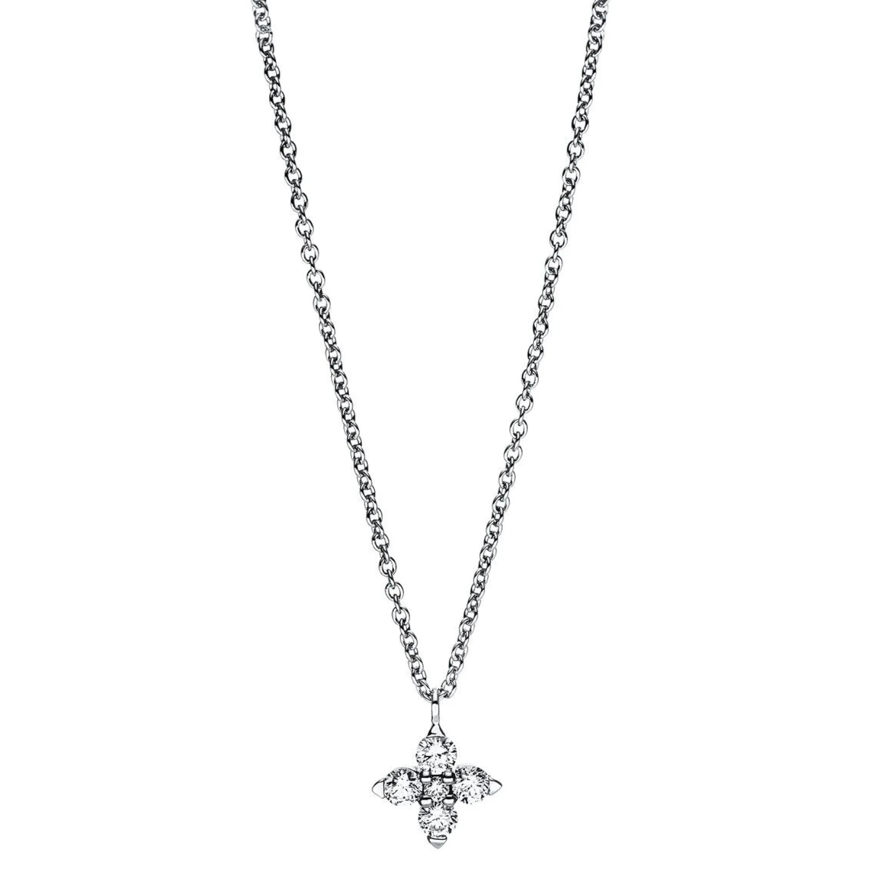 Collier 750/18K Weissgold Diamant 0.29ct.