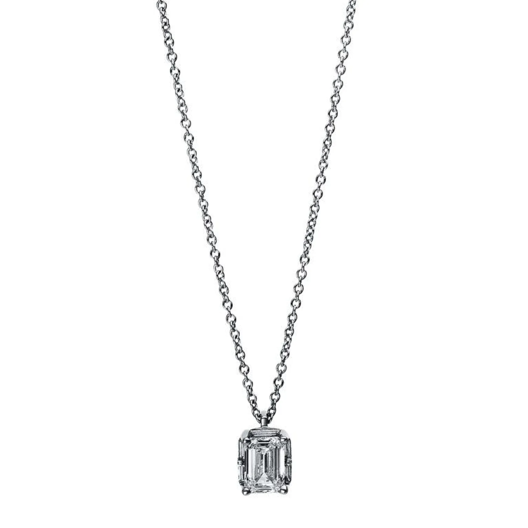 Collier 750/18K Weissgold Diamant 0.59ct.