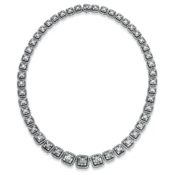 Collier 750/18K Weissgold Diamant 22.64ct.