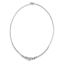 Collier 585/14K Weissgold Diamant 1.7ct.
