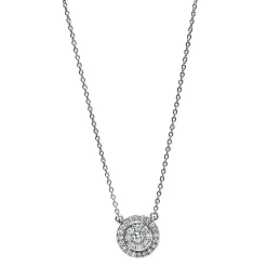 Collier 750/18K Weissgold Diamant 0.25ct.
