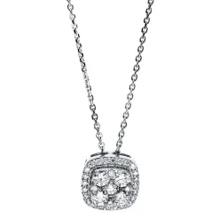 Collier 585/14K Weissgold Diamant 0.5ct.
