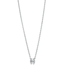 Collier 750/18K Weissgold Diamant 0.05ct.