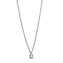 Collier 750/18K Weissgold Diamant 0.17ct.