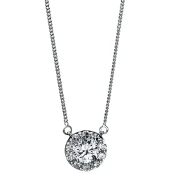 Collier 750/18K Weissgold Diamant 0.75ct.