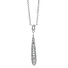 Collier 585/14K Weissgold Diamant 0.22ct.