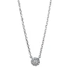 Collier 750/18K Weissgold Diamant 0.07ct. 45 cm