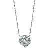 Collier 750/18K Weissgold Diamant 0.67ct. 45 cm
