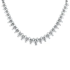 Collier 750/18K Weissgold Diamant 11.3ct.