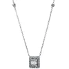 Collier 750/18K Weissgold Diamant 0.53ct. 42 cm