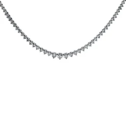 Collier 750/18K Weissgold Diamant 6.88ct. 41 cm