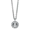 Collier 750/18K Weissgold Diamant 0.11ct. 42 cm