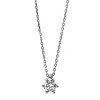 Collier 585/14K Weissgold Diamant 0.2ct. 42 cm