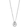 Collier 750/18K Weissgold Diamant 0.48ct.