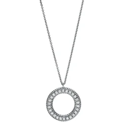 Collier 750/18K Weissgold Diamant 0.3ct.