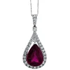 Collier 750/18K Weissgold Diamant 1.61ct. Naturstein 11.29ct.