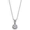 Collier 750/18K Weissgold Diamant 0.37ct.