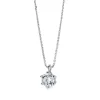 Collier 585/14K Weissgold Diamant 0.25ct. 42 cm