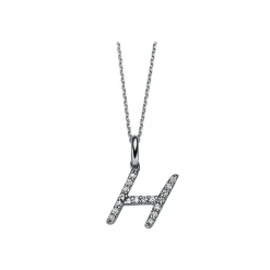 Collier 750/18K Weissgold Diamant 0.07ct.