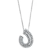 Collier 750/18K Weissgold Diamant 0.7ct. 45 cm