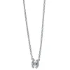 Collier 750/18K Weissgold Diamant 0.05ct. 42 cm