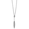 Collier 585/14K Weissgold Diamant 0.1ct. 45 cm