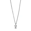 Collier 750/18K Weissgold Diamant 0.11ct. 45 cm