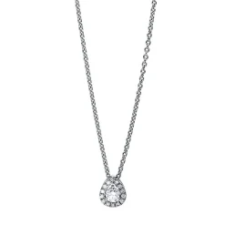Collier 750/18K Weissgold Diamant 0.18ct.