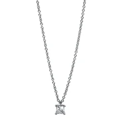 Collier 750/18K Weissgold Diamant 0.19ct.