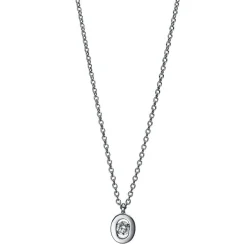Collier 750/18K Weissgold Diamant 0.07ct. 42 cm
