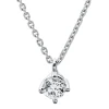 Collier 585/14K Weissgold Diamant 0.2ct. 42 cm