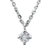 Collier 585/14K Weissgold Diamant 0.25ct. 42 cm
