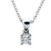 Collier 585/14K Weissgold Diamant 0.06ct. 42 cm