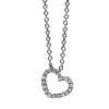 Collier 750/18K Weissgold Herz Diamant 0.04ct. 42 cm