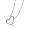 Collier 750/18K Weissgold Herz Diamant 0.12ct. 42 cm