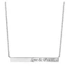 Collier 585/14K Weissgold Love & Peace Diamant 0.04ct. 46 cm