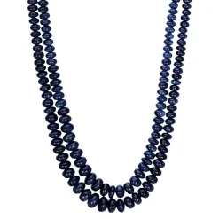 Collier 750/18K Weissgold Safir