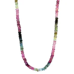 Collier 750/18K Weissgold Turmalin