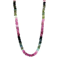 Collier 750/18K Weissgold Turmalin