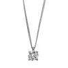 Collier 750/18K Weissgold/Platin 950 Diamant 0.45ct.