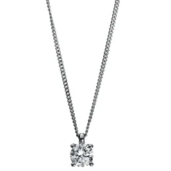 Collier 750/18K Weissgold/Platin 950 Diamant 0.31ct.