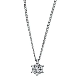 Collier 750/18K Weissgold/Platin 950 Diamant 0.29ct.