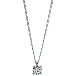 Collier 750/18K Weissgold/Platin 950 Diamant 0.3ct.