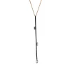 Collier 750/18K Weissgold/Rotgold Diamant 0.33ct.