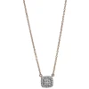 Collier 750/18K Weissgold/Rotgold Diamant 0.15ct.