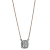 Collier 750/18K Weissgold/Rotgold Diamant 0.25ct.