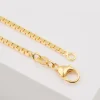 Collier 8-Kant Venezianer Gelbgold 750, 1.8mm, 38cm