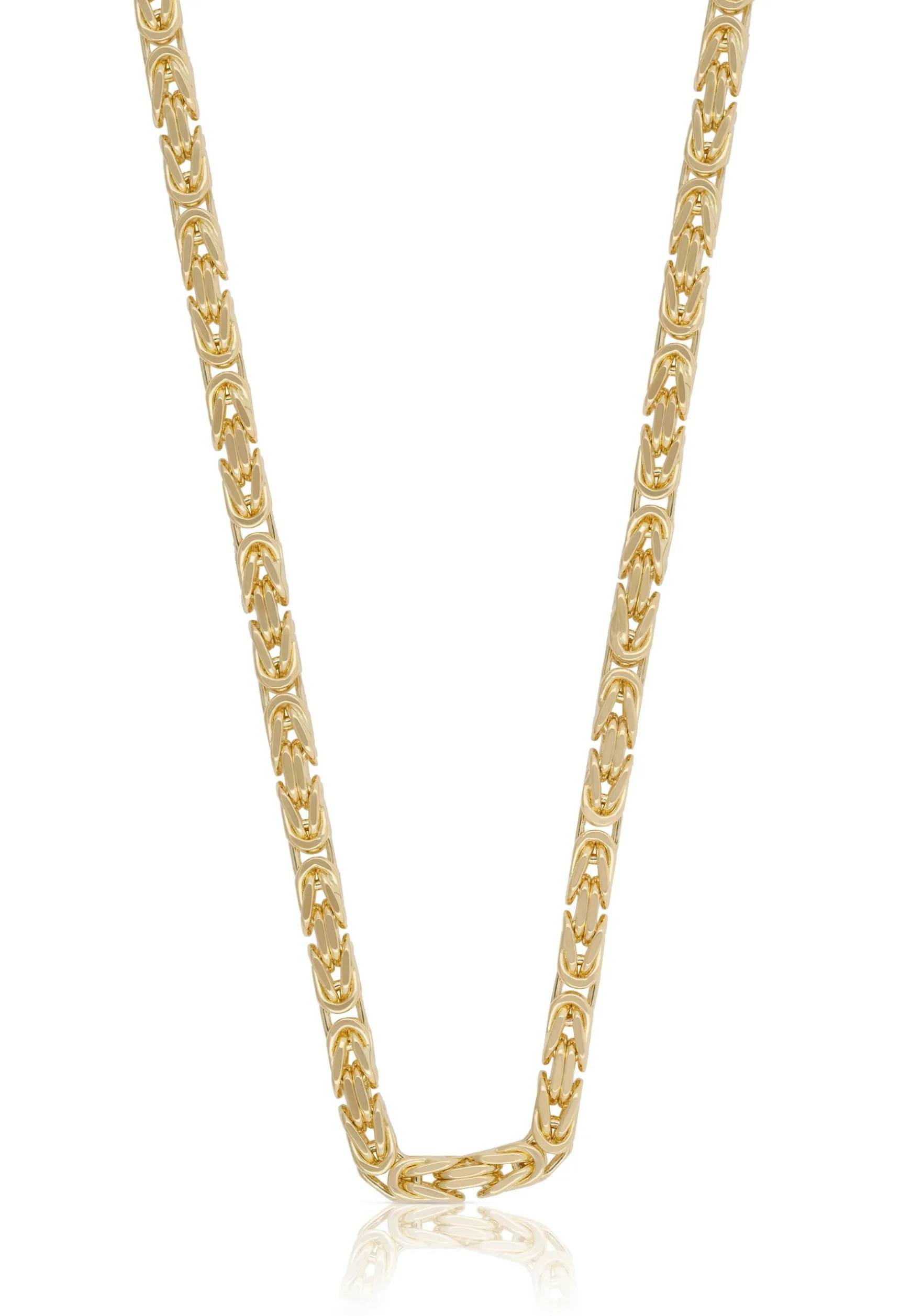 Collier Königskette klassisch Gelbgold 750, 3.5mm, 50cm