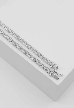 Collier Königskette klassisch Weissgold 750, 3.5mm, 45cm